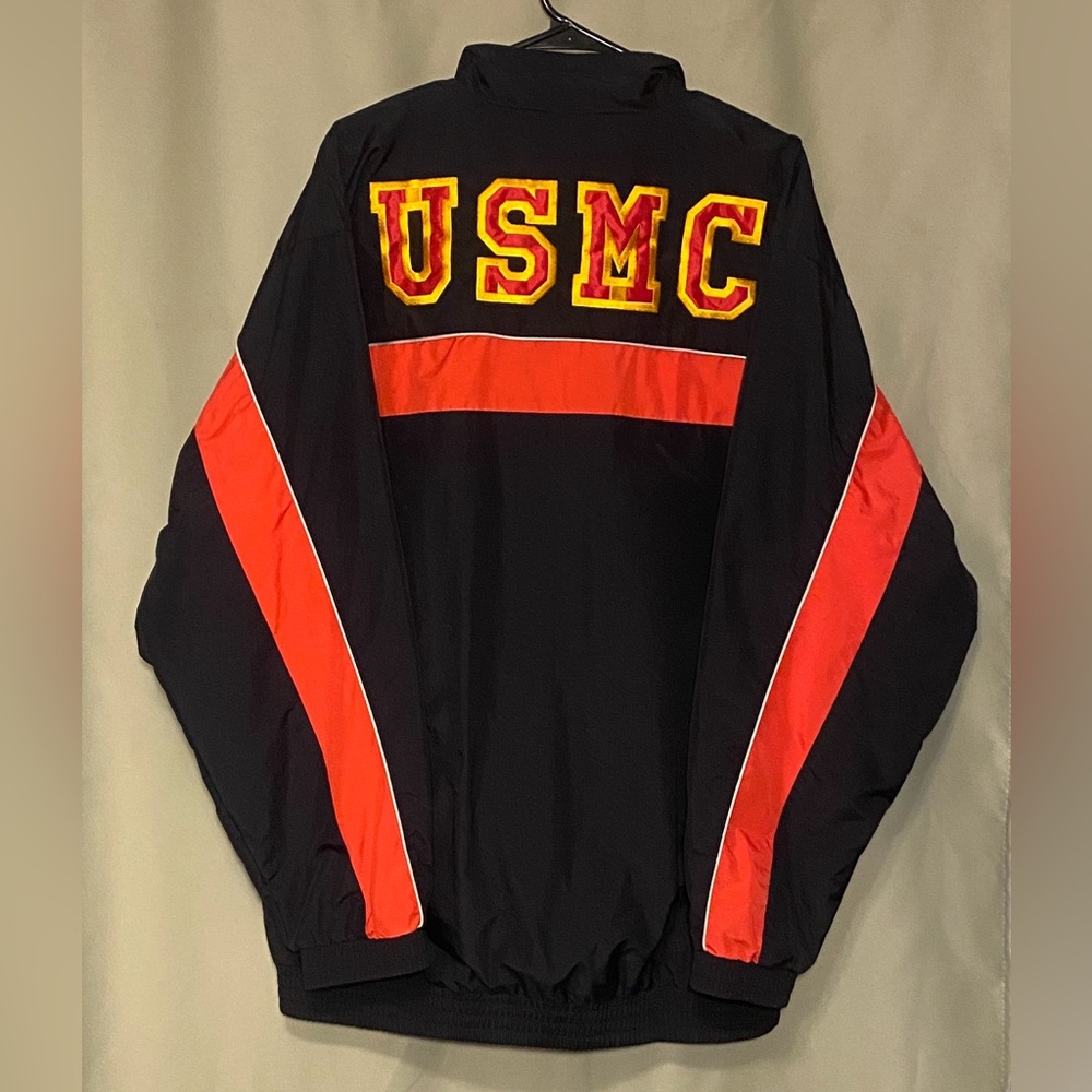 US Marines Morale/Warm Up Windbreaker Jacket The Few The Proud Embroidered XL